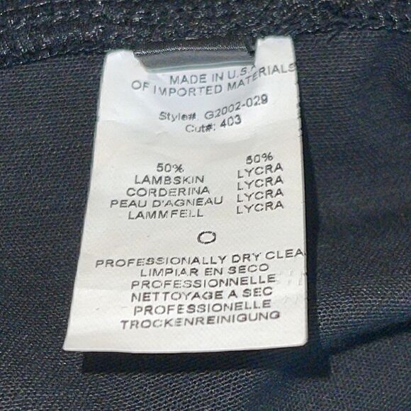 GBTSO Revolve Skirt Womens Sz 0 lambskin Genuine leather Lycra Mini Pencil Black - Picture 8 of 8